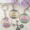 Personalized Expressions collection epoxy dome metal key chain