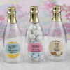 Design your own collection personalized acrylic champagne bottle with gold foil top