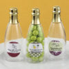 Design your own collection personalized acrylic champagne bottle with gold foil top