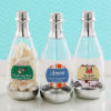 Personalized expressions silver accented clear champagne bottle container