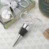 Infinity design chrome silver bottle stopper