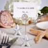 Shimmering starfish design place card holder favors