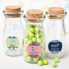 Personalized Vintage Glass Milk Bottle With Round Cork Top - graduation design