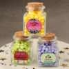 Personalized Expressions Collection square clear glass treat jar