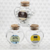 Personalized Expressions Collection heart shaped glass jars