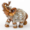 Mahogany with Silver accents elephant - small size