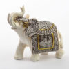 Ivory with Sepia accents elephants - medium size