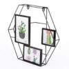 Hexagonal wire collage frame - 3 openings