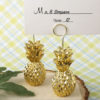 Warm Welcome Collection gold pineapple themed Place card holder
