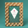 Antique copper Geometric 4 x 6 frame from gifts by fashioncraft