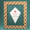 Oversized Antique copper Geometric 8 x 10 frame