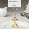 Gold Cross themed placecard holder / photo holder from fashioncraft