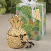 Pineapple themed gold pineapple box from the Warm Welcome Collection